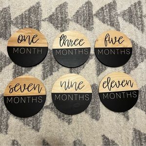 Handmade Wooden Milestone Signs - Baby/Nursery